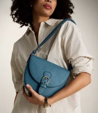 Borsa a tracolla con patta grande in pelle Everleigh