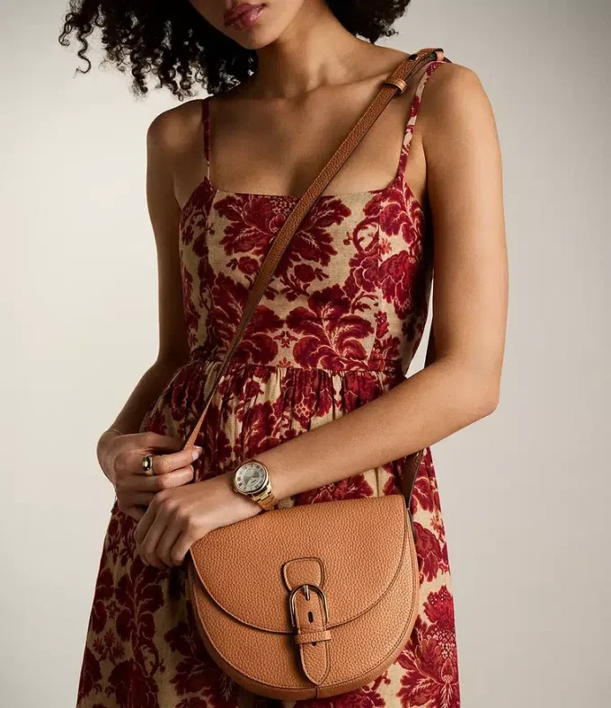 Borsa a tracolla con patta grande in pelle Everleigh