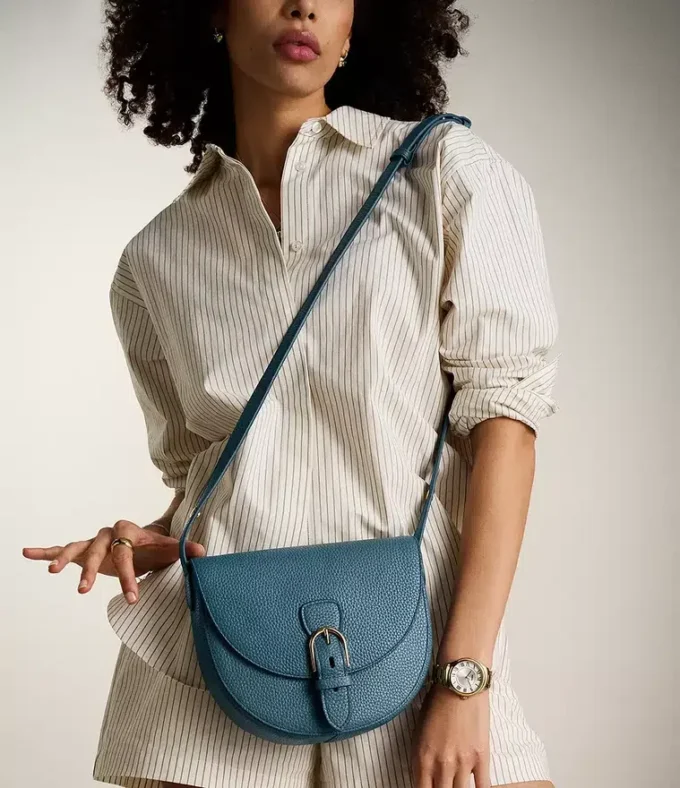 Borsa a tracolla con patta grande in pelle Everleigh