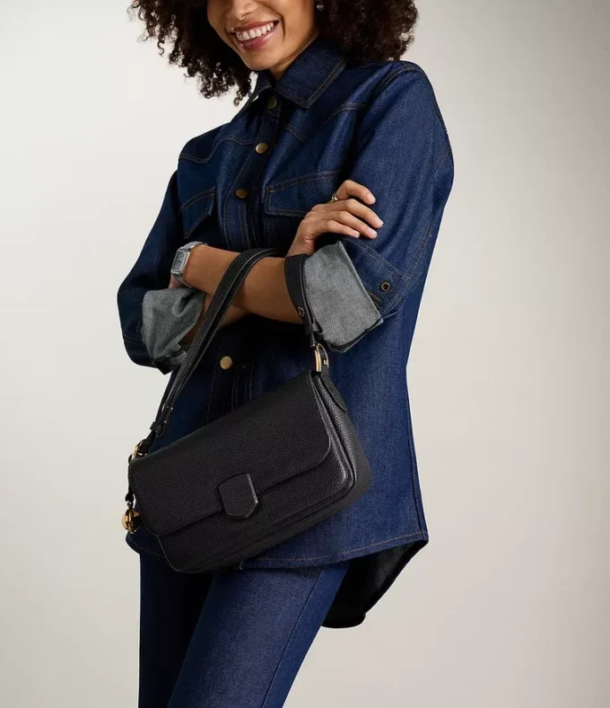 Borsa a tracolla convertibile in pelle Lennox