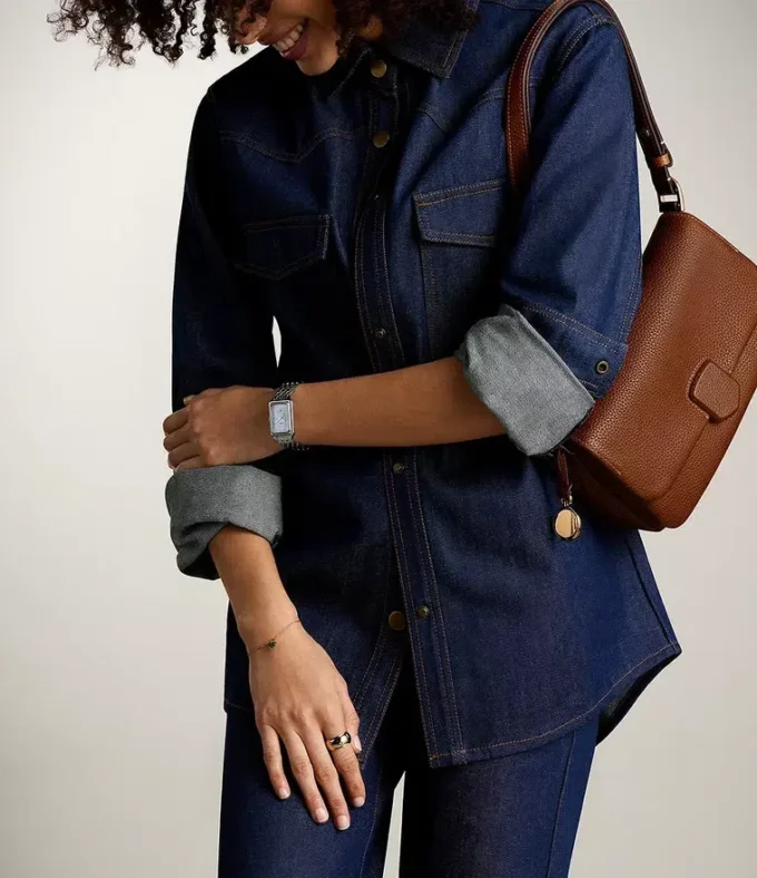 Borsa a tracolla convertibile in pelle Lennox
