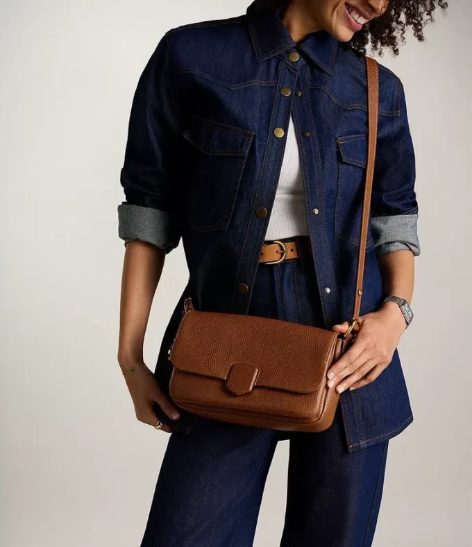 Borsa a tracolla convertibile in pelle Lennox