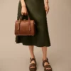 Borsa a tracolla in pelle Carlie