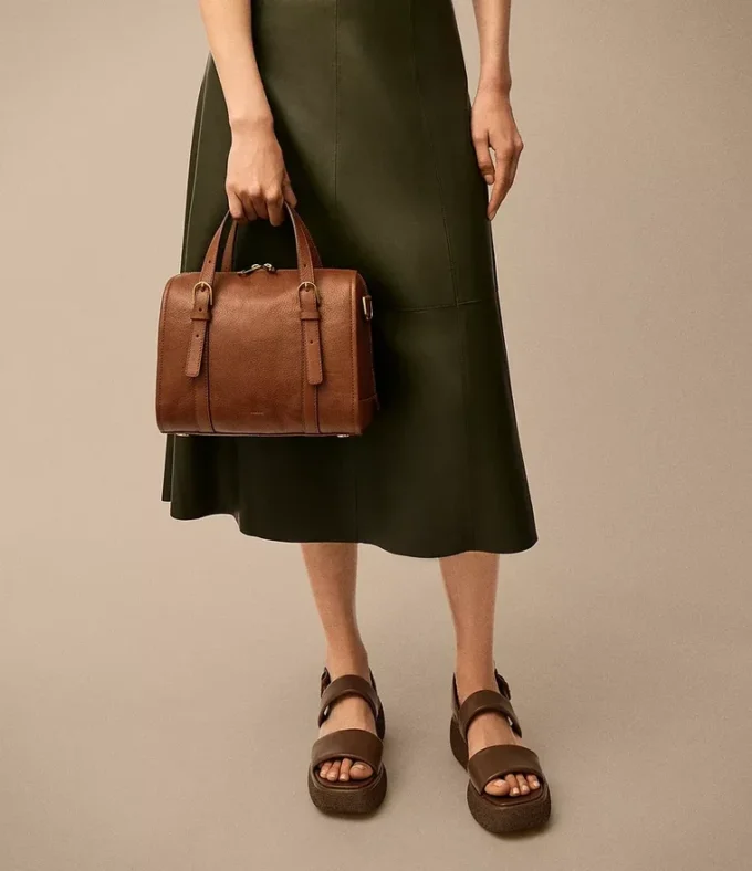 Borsa a tracolla in pelle Carlie