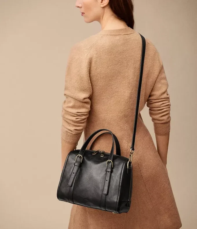 Borsa a tracolla in pelle Carlie