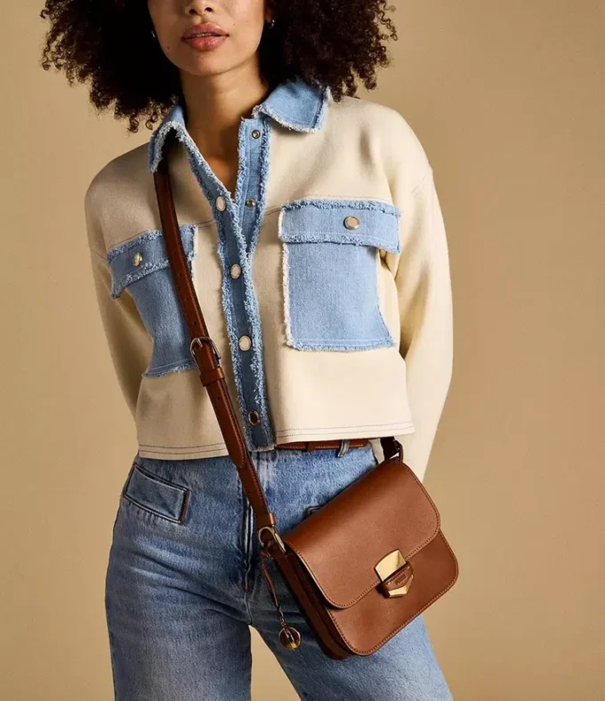 Borsa a tracolla in pelle Lennox