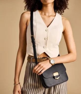 Borsa a tracolla in pelle Lennox