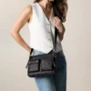 Borsa a tracolla in pelle Maysen