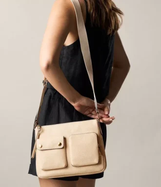 Borsa a tracolla in pelle Maysen