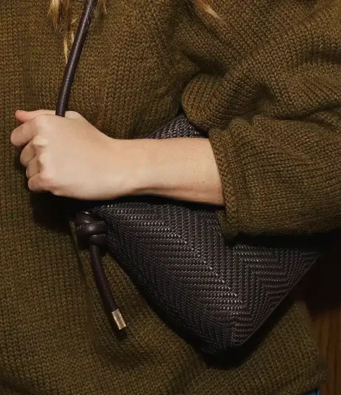 Borsa a tracolla intrecciata Willa