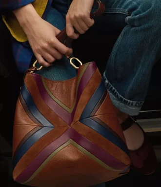 Borsa a tracolla Jessie Patchwork Bucket