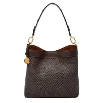 Borsa a tracolla Jessie Woven Bucket