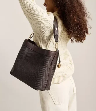 Borsa a tracolla Jessie Woven Bucket