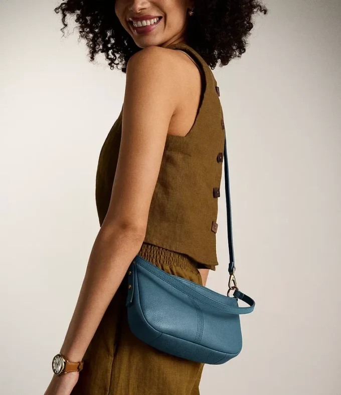 Borsa a tracolla piccola in pelle Jolie