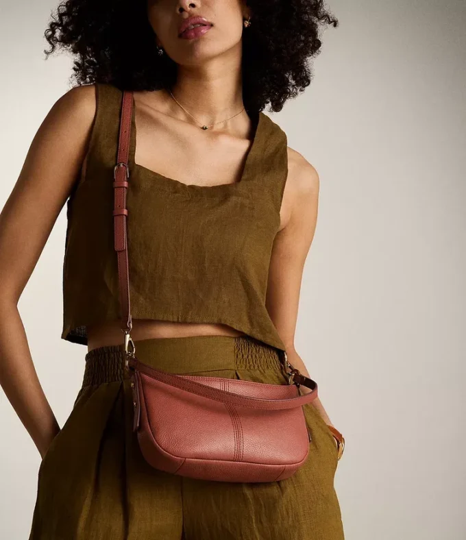 Borsa a tracolla piccola in pelle Jolie
