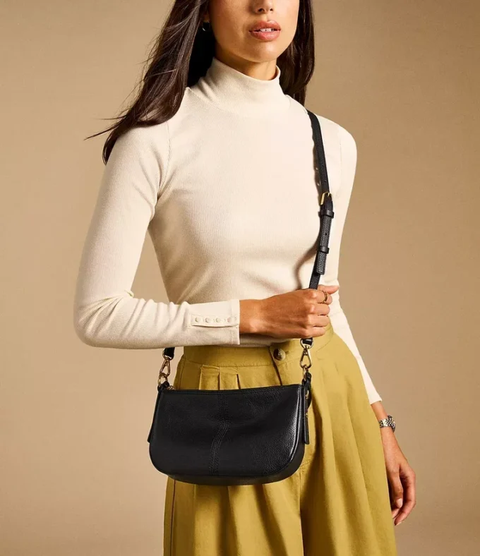 Borsa a tracolla piccola in pelle Jolie