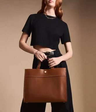 Borsa tote grande in pelle Gemma