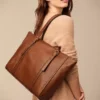 Borsa tote in pelle Carlie