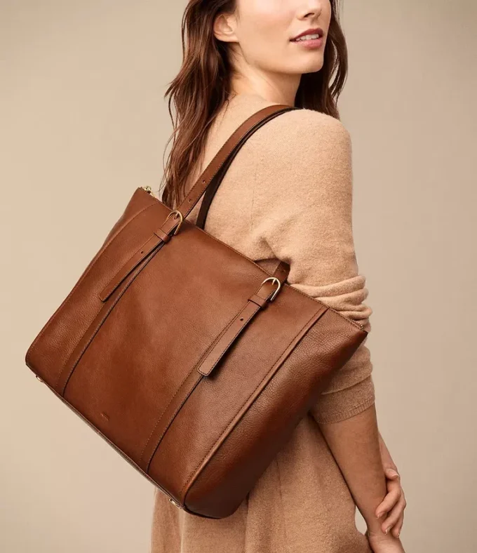 Borsa tote in pelle Carlie