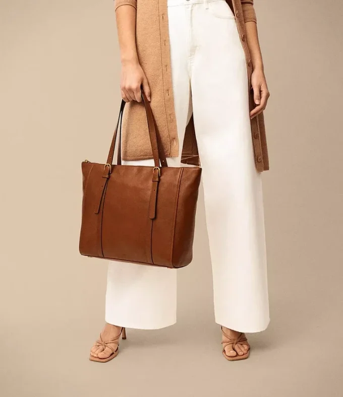 Borsa tote in pelle Carlie