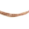 Bracciale a catena in pelle marrone