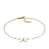 Bracciale con catena e farfalla in madreperla bianca Sutton Radiant Wings