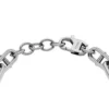 Bracciale con catena in acciaio inossidabile con texture zigrinata a macchina
