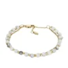 Bracciale con catena in howlite e perline