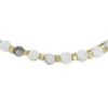 Bracciale con catena in howlite e perline