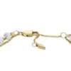 Bracciale con catena in howlite e perline