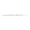 Bracciale con catena in howlite e perline
