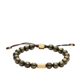 Bracciale con perline di pirite grigia Galaxy Beads