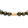 Bracciale con perline di pirite grigia Galaxy Beads