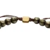 Bracciale con perline di pirite grigia Galaxy Beads