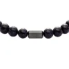 Bracciale con perline Galaxy in arenaria ricostruita blu navy