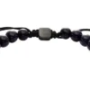 Bracciale con perline Galaxy in arenaria ricostruita blu navy