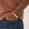 Bracciale Ellis con catena in acciaio inossidabile dorato