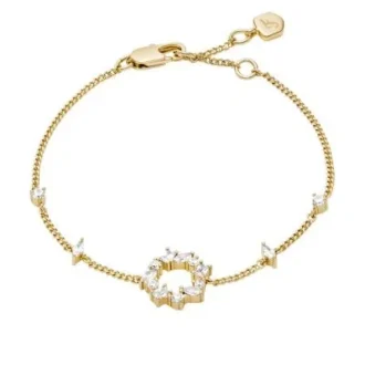 Bracciale Ellis con forme miste in ottone dorato