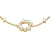 Bracciale Ellis con forme miste in ottone dorato