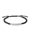 Bracciale Ellis con placca in pietra lavica
