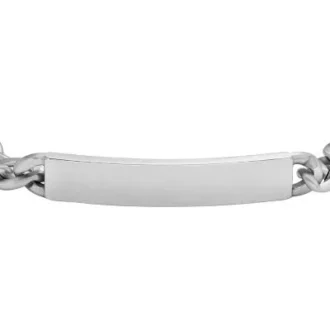 Bracciale Ellis in acciaio inossidabile con targhetta identificativa