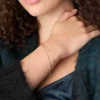 Bracciale Ellis Shaky Glitz in acciaio inossidabile dorato a più fili
