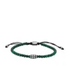 Bracciale Everett con perline di malachite ricostituita