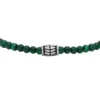 Bracciale Everett con perline di malachite ricostituita