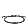 Bracciale Everett in ematite e pietra lavica nera
