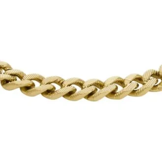 Bracciale Harlow con catena a trama lineare in acciaio inossidabile color oro