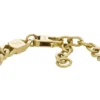 Bracciale Harlow con catena a trama lineare in acciaio inossidabile color oro