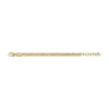 Bracciale Harlow con catena a trama lineare in acciaio inossidabile color oro