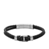 Bracciale Heritage D-Link in pelle nera