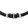 Bracciale Heritage D-Link in pelle nera